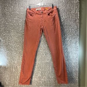 Anthropologie Pilcro and the Letterpress Fit/STET Pants Rust Red Sz 26 (29x30.5)
